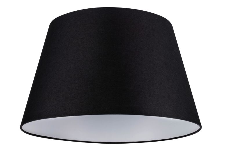 Abażur stożkowy GoodHome Lokombi XL czarny