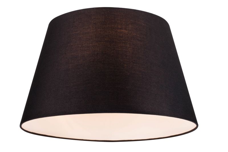 Abażur stożkowy GoodHome Lokombi XL czarny