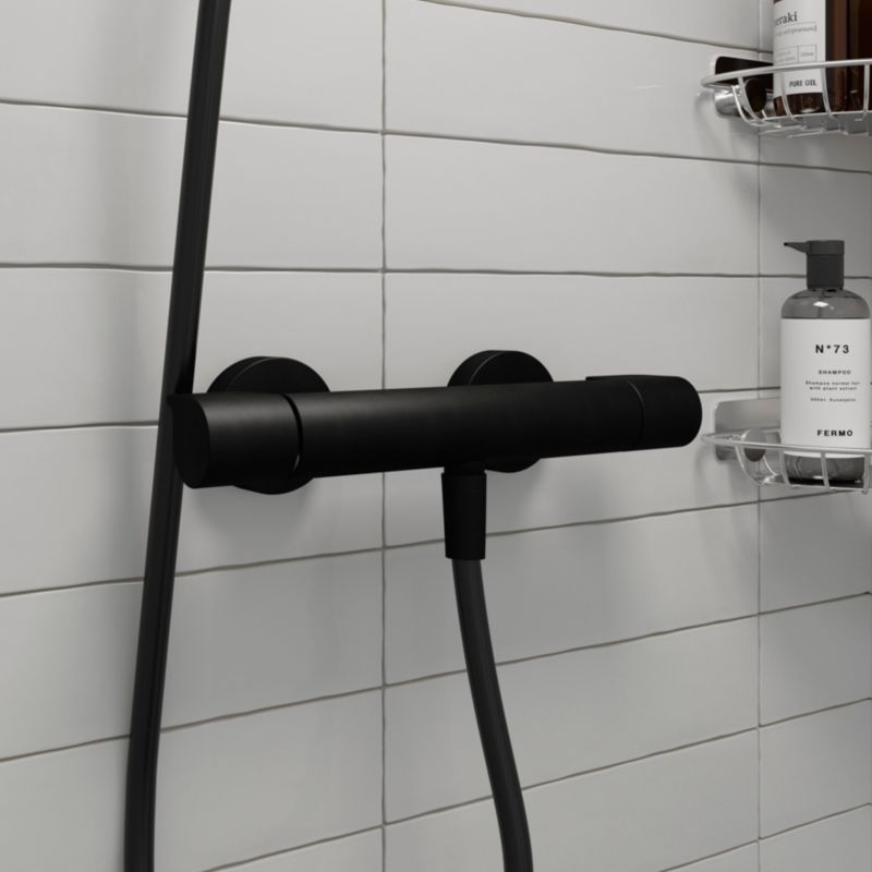 Bateria prysznicowa termostatyczna GoodHome Cavally czarna