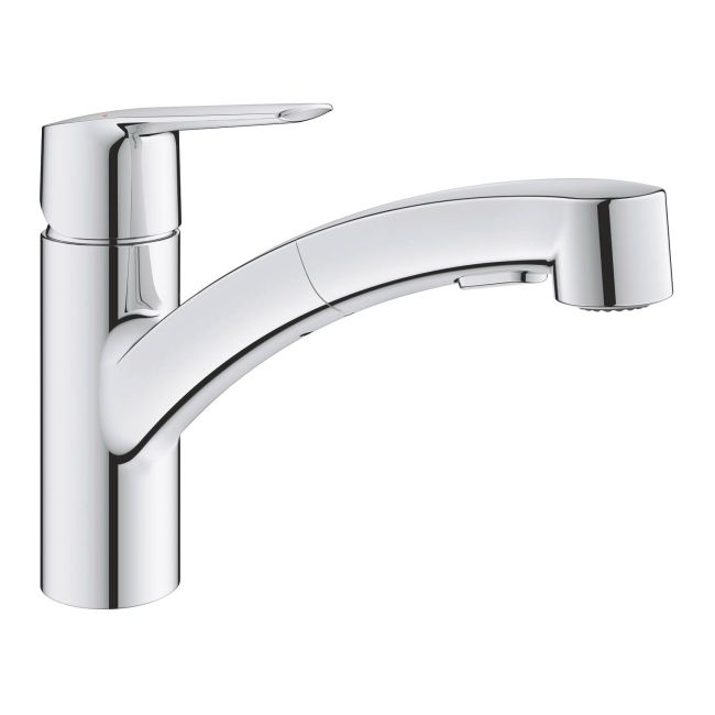 Bateria zlewozmywakowa Start OHM z wyciąganą wylewką chrom