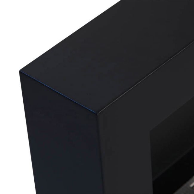 Biokominek wiszący Box z szybą 900 x 400 mm czarny