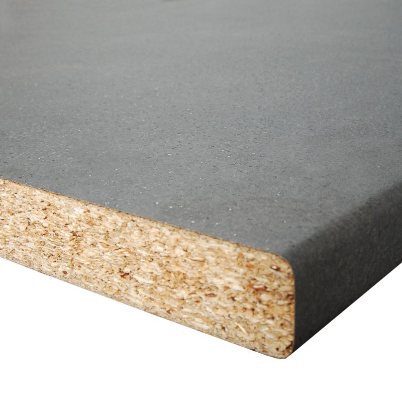 Blat laminowany Biuro Styl 60 x 3,8 x 305 cm porfido grafito