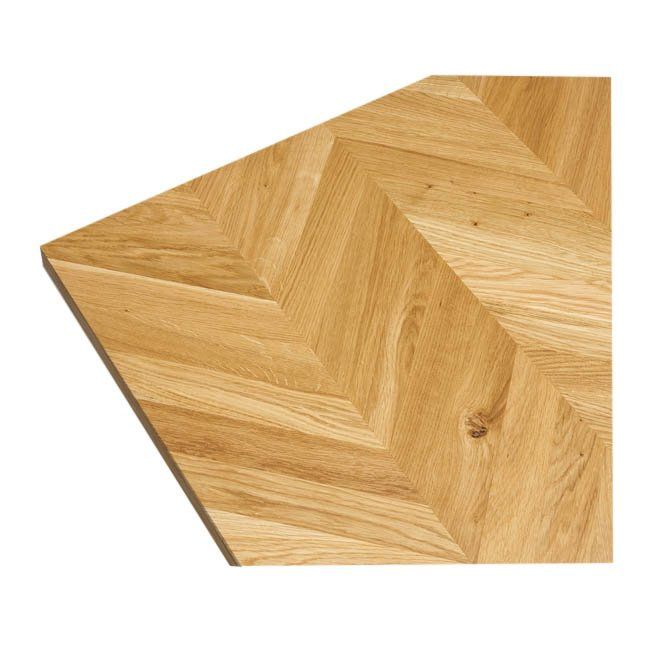 Blat warstwowy GoodHome Chevron olejowany 63,5 x 3,8 x 240 cm
