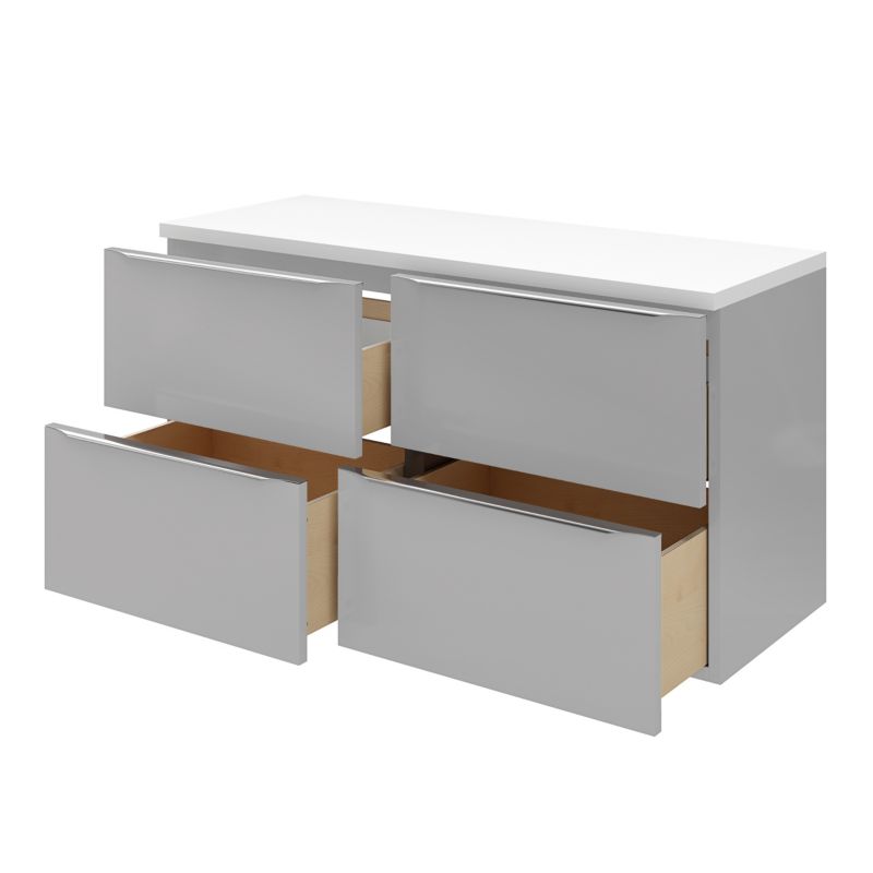 Blat łazienkowy GoodHome Marloes 45 x 120 cm biały lakier