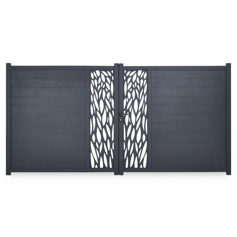 Brama Blooma Neva 350 x 174 cm aluminium antracyt