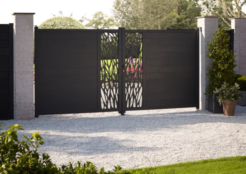 Brama Blooma Neva 350 x 174 cm aluminium antracyt