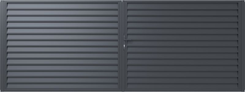 Brama Polargos Imperial 400 x 150 cm z zamkiem ocynk antracyt