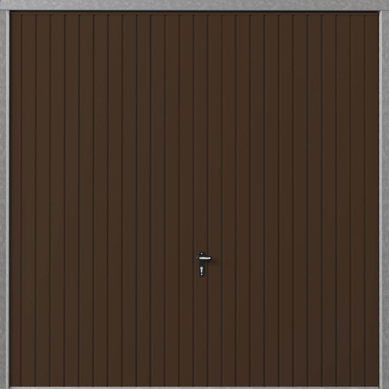 Brama garażowa uchylna 2375 x 2125 mm brązowa