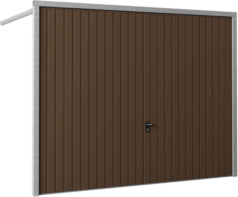 Brama garażowa uchylna 2375 x 2125 mm brązowa