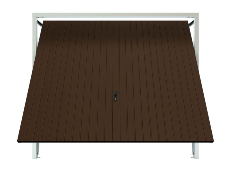 Brama garażowa uchylna 2500 x 2000 mm brązowa