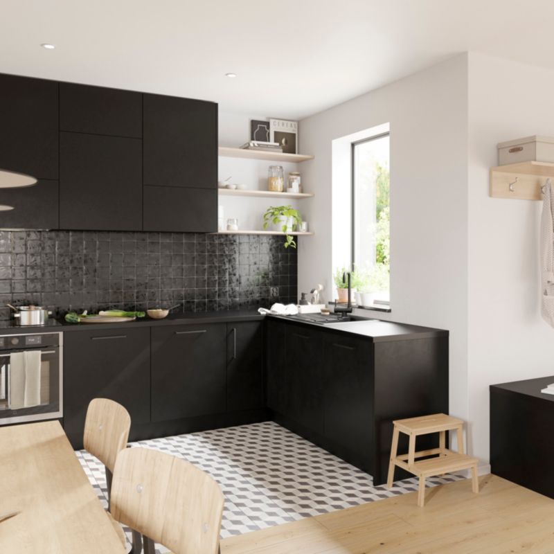 Cokół GoodHome Stevia 15 x 240 cm czarny mat