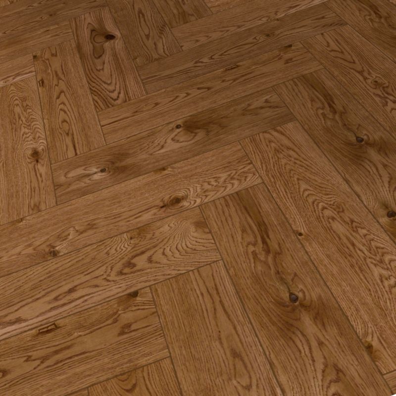 Deska podłogowa lita GoodHome Skara jodełka lakierowana 1,75 m2