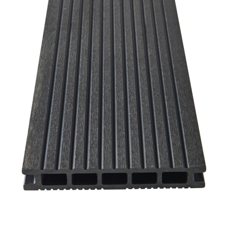 Deska tarasowa kompozytowa GoodHome Neva 2,1 x 14,5 x 300 cm antracyt