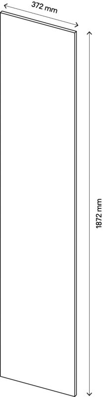 Drzwi do korpusu 37,5 x 187,5 cm GoodHome Atomia biały mat