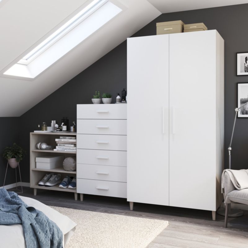 Drzwi do korpusu 50 x 187,5 cm GoodHome Atomia biały
