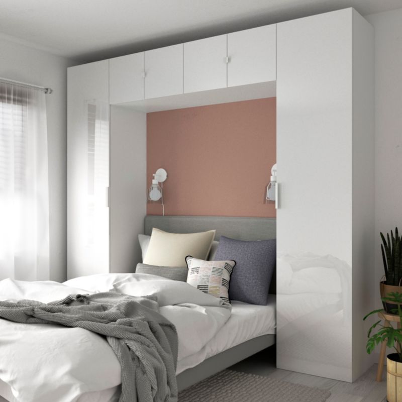 Drzwi do korpusu 50 x 187,5 cm GoodHome Atomia biały połysk