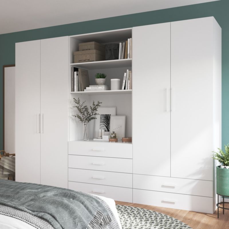 Drzwi do korpusu 50 x 225 cm GoodHome Atomia biały