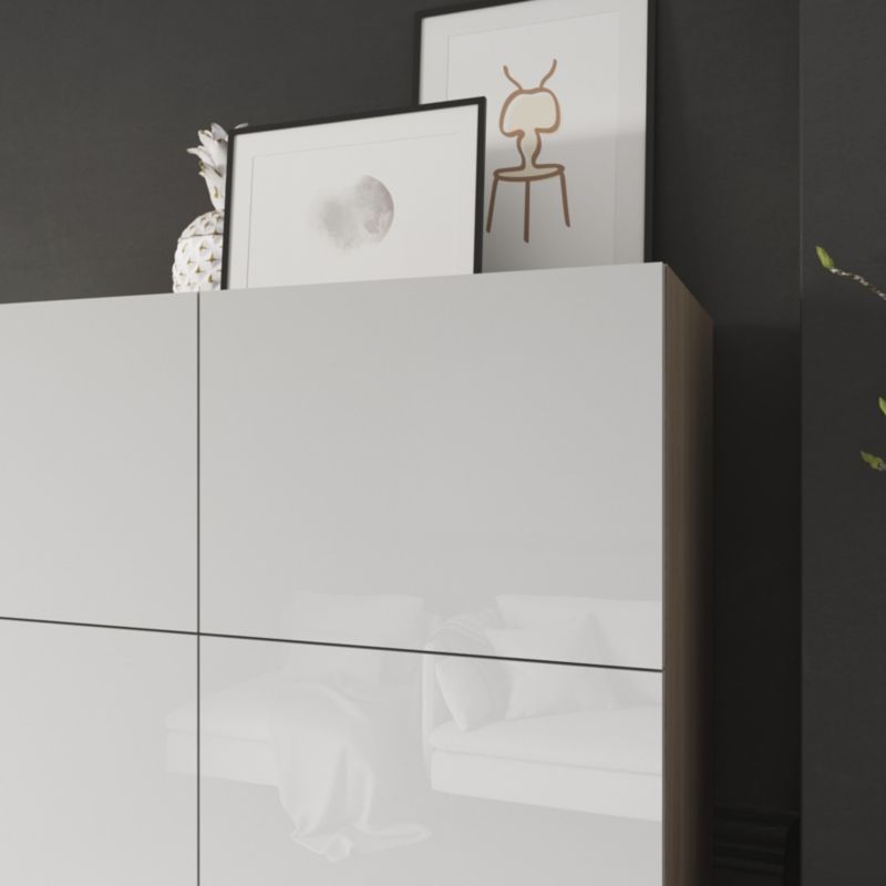Drzwi do korpusu 50 x 37,5 cm GoodHome Atomia biały połysk