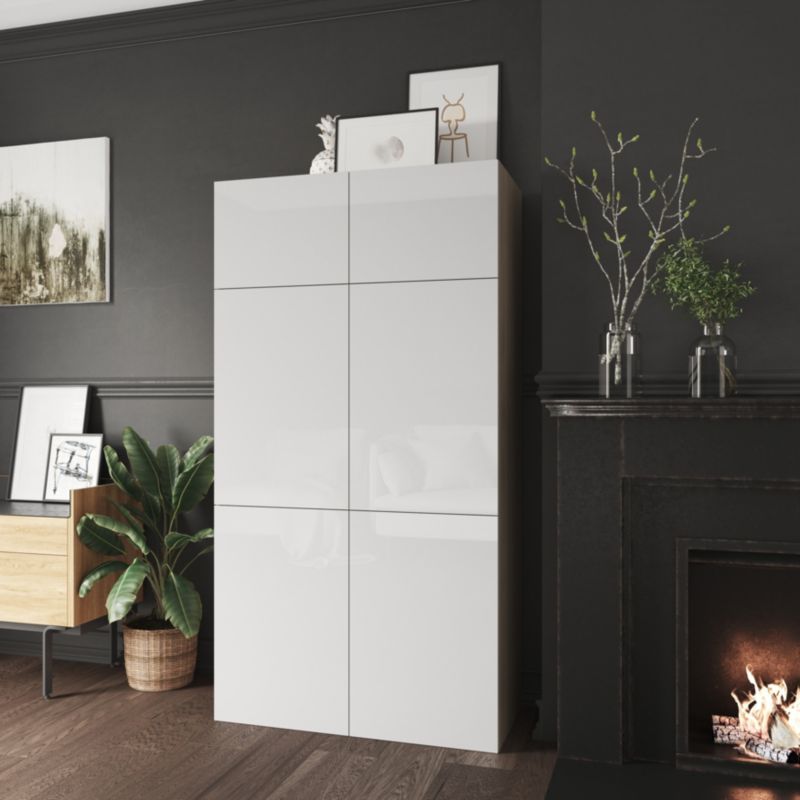 Drzwi do korpusu 50 x 75 cm GoodHome Atomia biały połysk