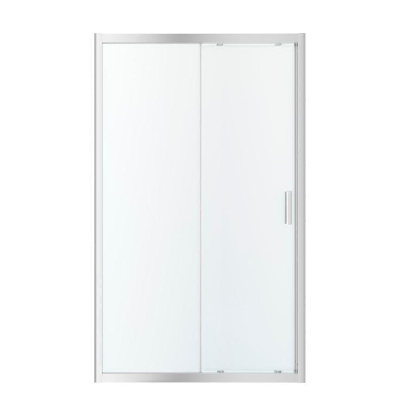 Drzwi prysznicowe przesuwne GoodHome Beloya 120 cm chrom/transparentne