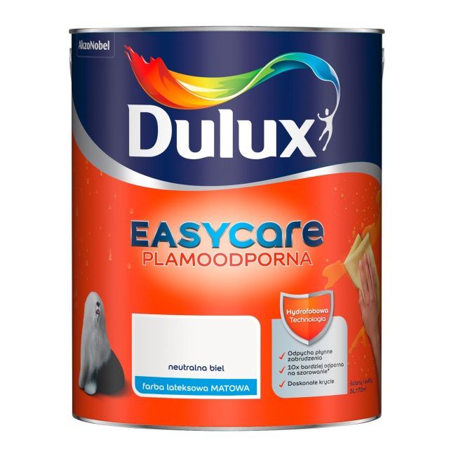 Farba Dulux EasyCare neutralna biel 5 l