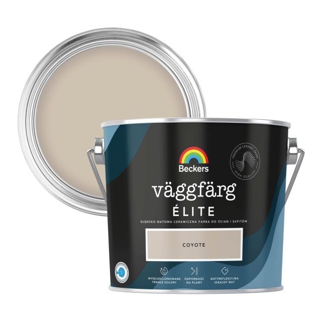 Farba ceramiczna Beckers Vaggfarg Elite coyote 2,5 l
