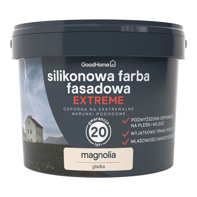 Farba elewacyjna GoodHome Premium magnolia 10 l