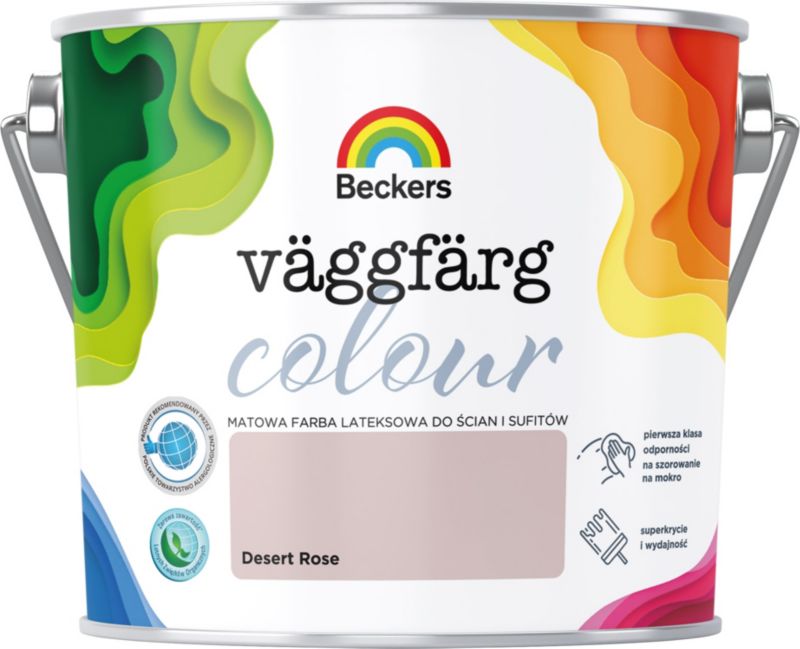 Farba lateksowa Beckers Vaggfarg Colour desert rose 2,5 l