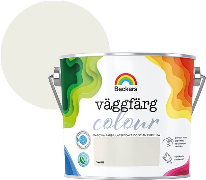 Farba lateksowa Beckers Vaggfarg Colour swan 2,5 l