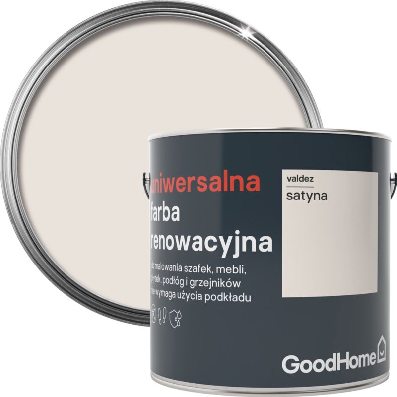 Farba renowacyjna uniwersalna GoodHome valdez satyna 2 l