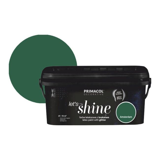 Farba z brokatem Primacol Let's Shine 2 l Amsterdam