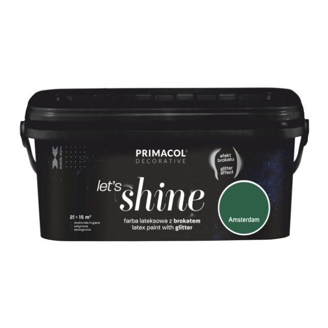 Farba z brokatem Primacol Let's Shine 2 l Amsterdam