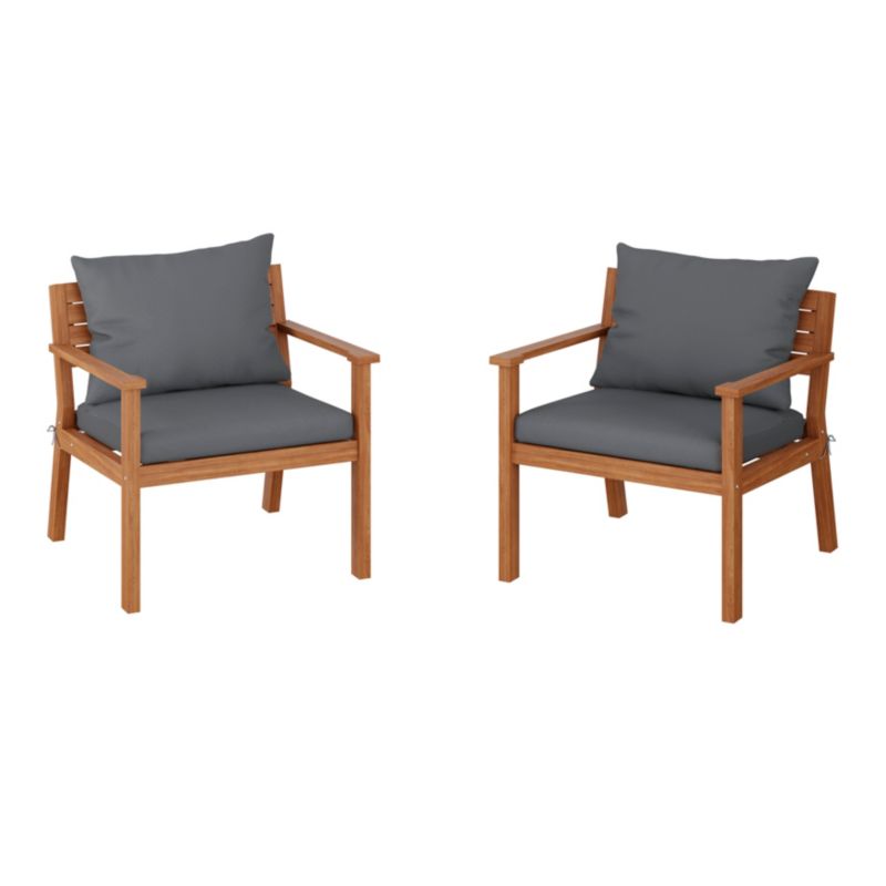 Fotele Denia akacja 2 szt