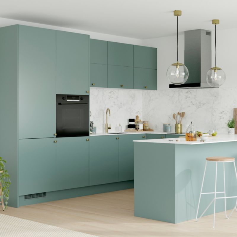 Front kuchenny do szafki z 4 szufladami GoodHome Stevia 40 cm zielony mat