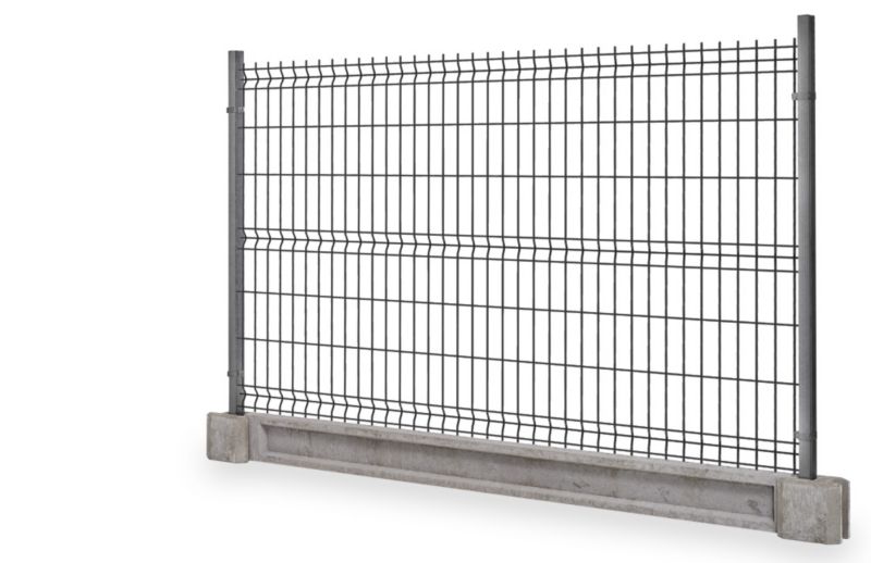 Furtka panelowa uniwersalna ze słupkami 1x 1,5 m antracyt