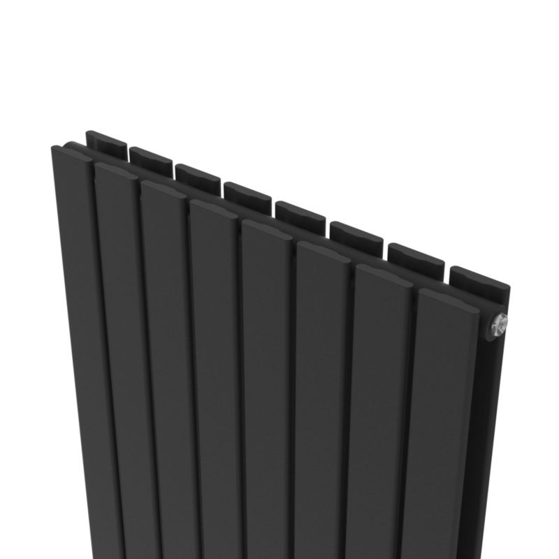 Grzejnik dekoracyjny Faringdon 180 x 60,8 cm czarny