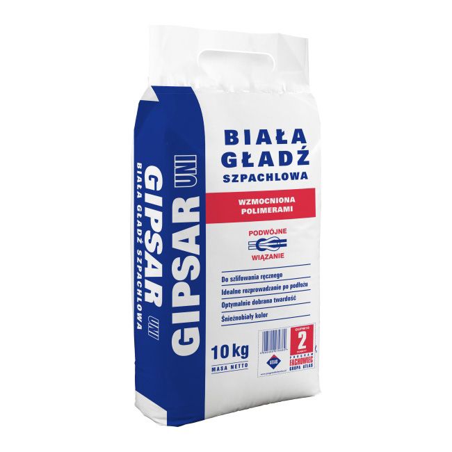 Gładź Atlas Gipsar Uni biała 10 kg
