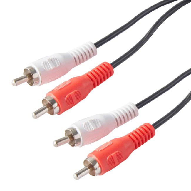Kabel 2RCA/2RCA Blyss czarny 1,5 m