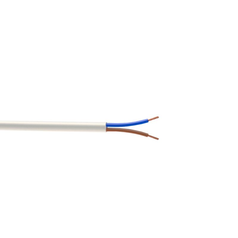 Kabel zasilający H05VVF 2 x 1,5 mm2 5 m biały