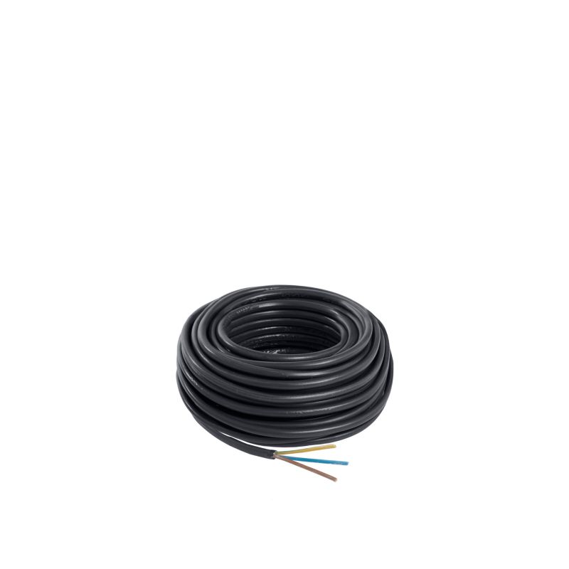 Kabel zasilający H05VVF 3 x 1,5 mm2 10 m czarny