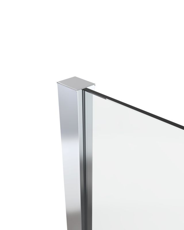 Kabina prysznicowa walk-in GoodHome Beloya 100 cm chrom/szkło lustrzane