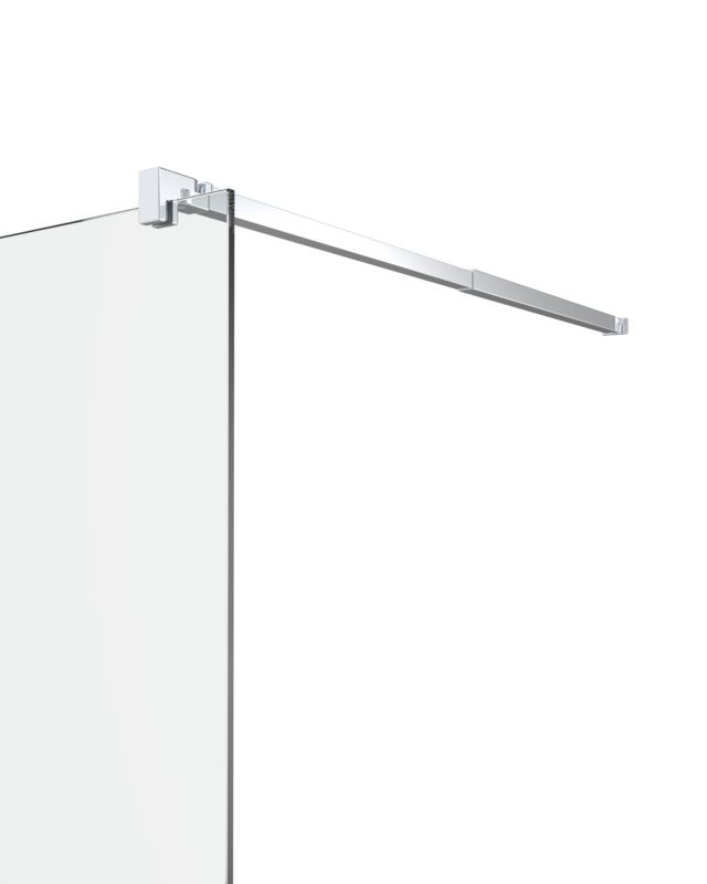 Kabina prysznicowa walk-in GoodHome Beloya 100 cm chrom/szkło lustrzane