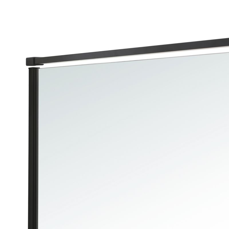 Kabina prysznicowa walk-in GoodHome Ezili 80 + 38 cm czarna/transparentna