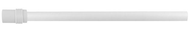 Karnisz pojedynczy GoodHome Anafi 19 mm 160 cm cylinder biały mat