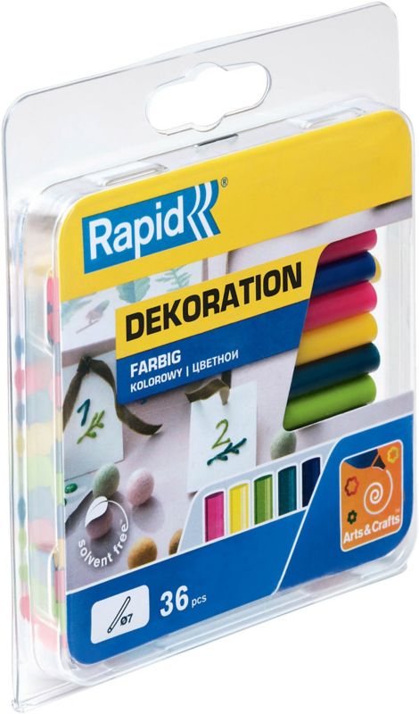 Klej kolorowy Rapid 115 g śr. 7 mm mix 2