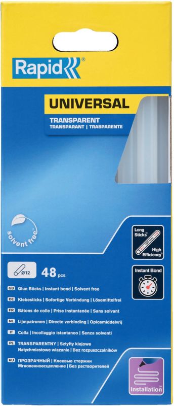 Klej uniwersalny Rapid 880 g śr. 12 mm przezroczysty