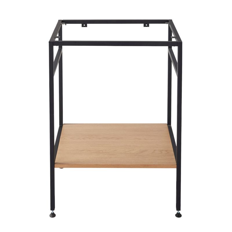 Konsola pod umywalkę GoodHome Duala 60 x 45 cm z półką czarna
