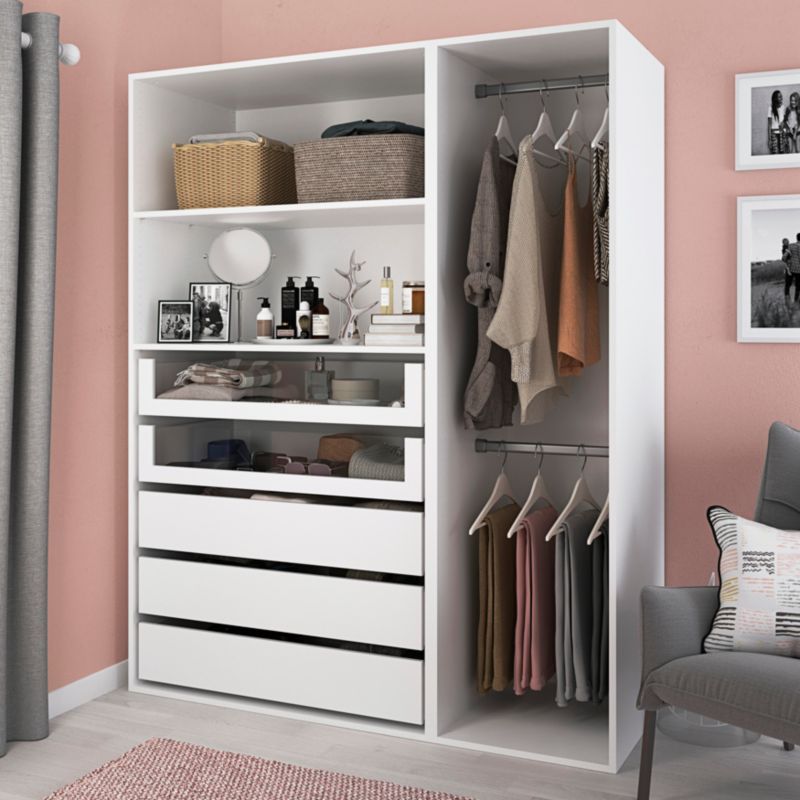 Korpus GoodHome Atomia 58 x 187,5 x 100 cm biały
