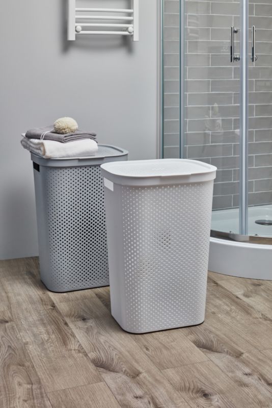 Kosz na bieliznę Curver Infinity 60 l szary