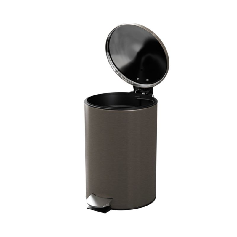 Kosz łazienkowy GoodHome Koros z wolnym opadem 3 l titanium
